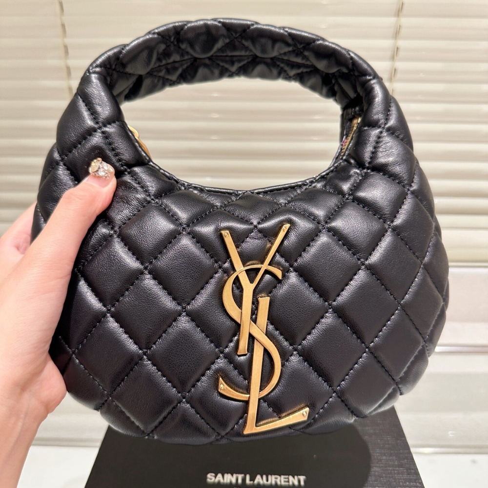 Saint Laurent Icarino Mini In Quilted Nappa Leather Black 19Cm 871329AAANG1000 - Image 5
