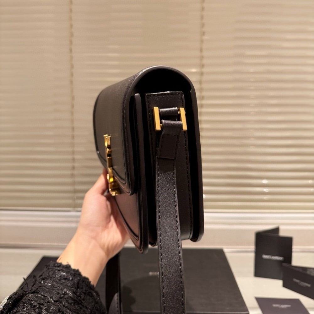 Saint Laurent Solferino Medium Satchel In Box Leather Lining Black 23Cm 6343050Sx0W1000 - Image 9