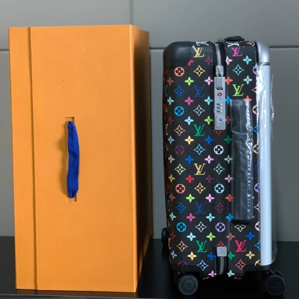 Louis Vuitton X Takashi Murakami Horizon 55 Multicolor Black 55Cm M13787 - Image 4