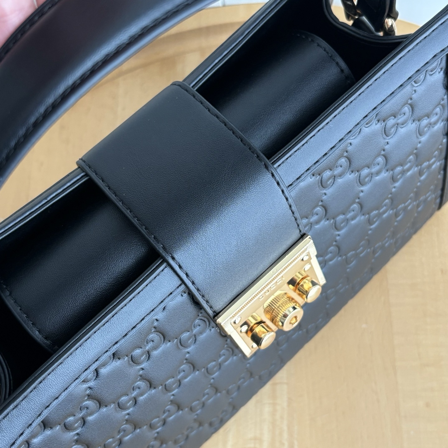 Gucci Padlock Medium Top Handle Bag Black 25Cm 838992 Aafdv 1000 - Image 7