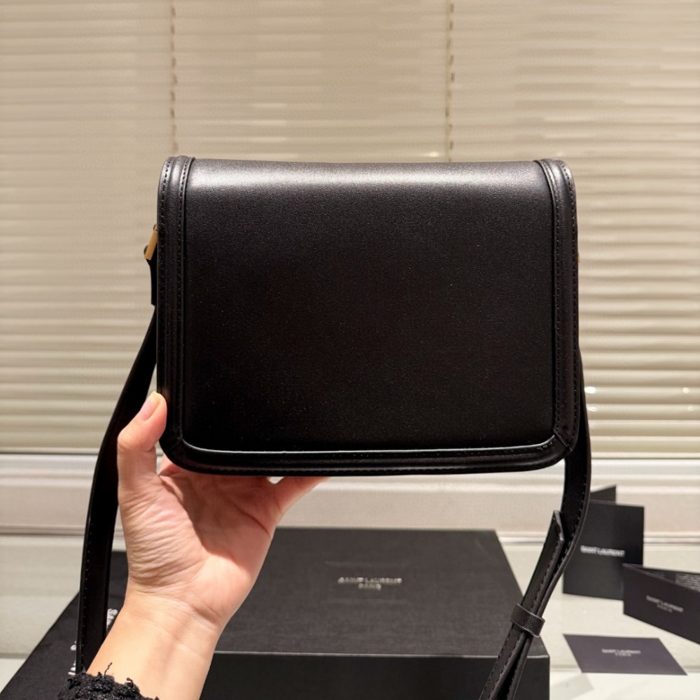 Saint Laurent Solferino Medium Satchel In Box Leather Lining Black 23Cm 6343050Sx0W1000 - Image 5