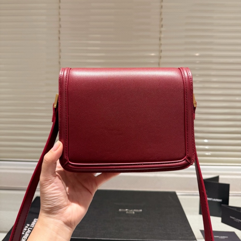 Saint Laurent Solferino Medium Satchel In Box Leather Lining Red 23Cm - Image 5