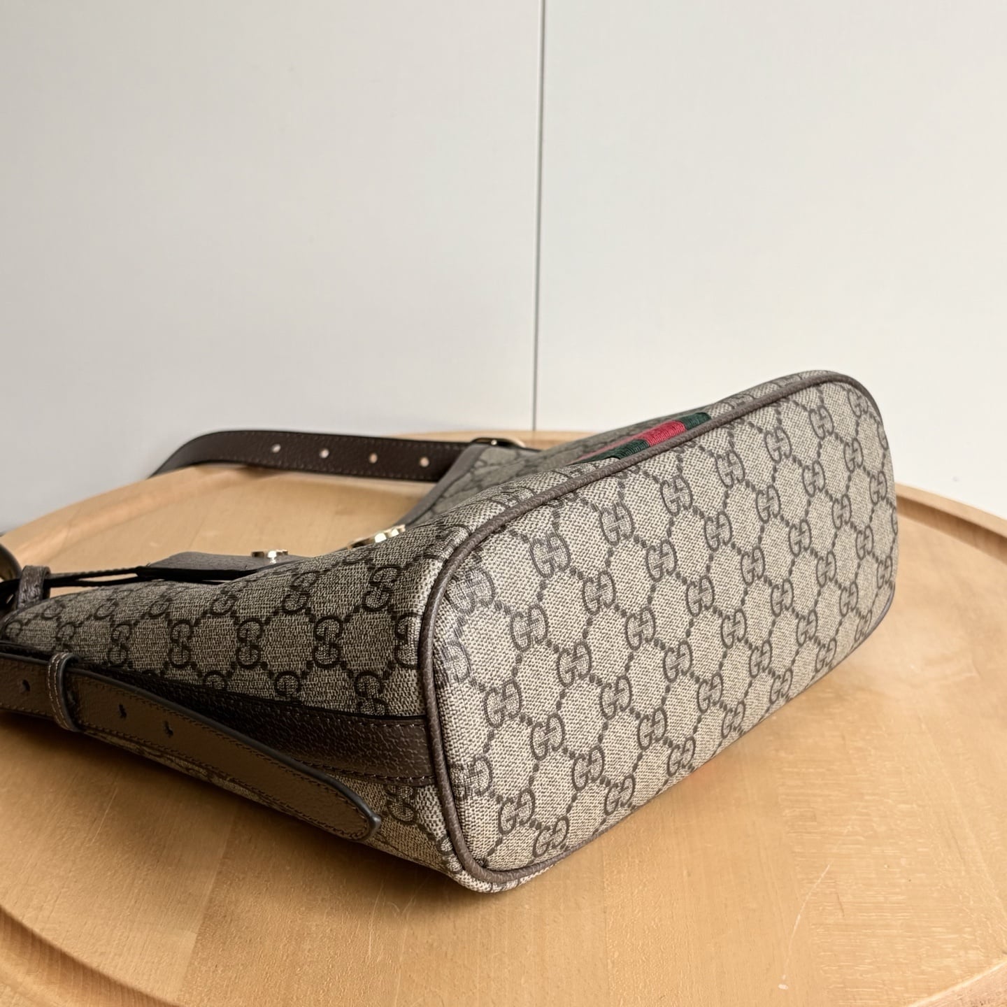Gucci Ophidia Small Shoulder Bag Beige And Dark Brown 23Cm 836872 Fae0K 9853 - Image 5
