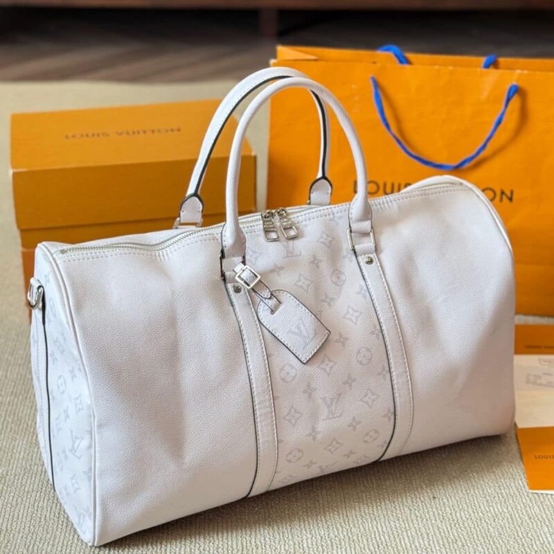 Alternative view of Louis Vuitton Keepall Bandouliere Optical White 40Cm M30885