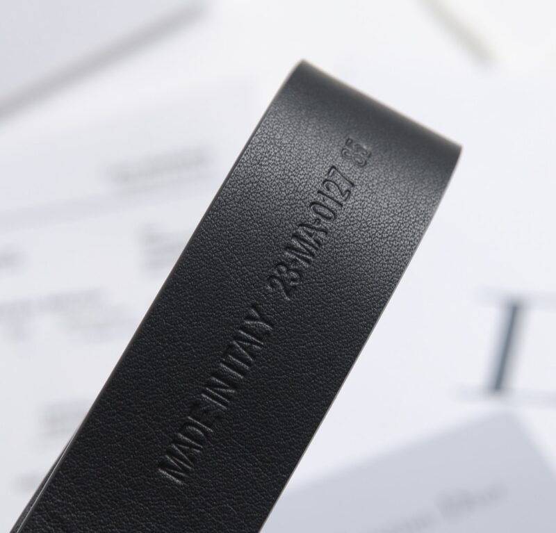 Alternative view of DIOR LEATHER BELT WITH D LOGO BLACK 35MM