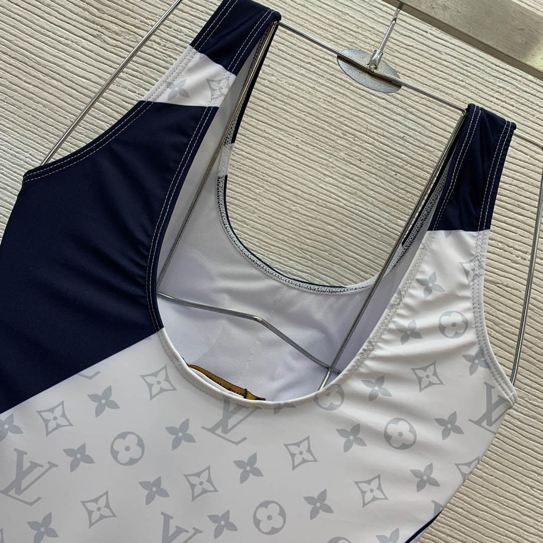 Louis Vuitton X AC Flag One Piece Swimsuit White 1AFZEL - Image 8