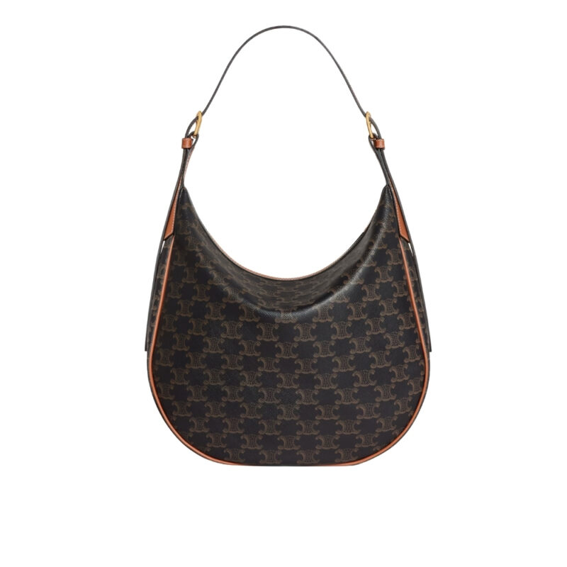 Celine Medium Heloise Bag In Triomphe Canvas Tan 30Cm 114712Fqm 04Lu