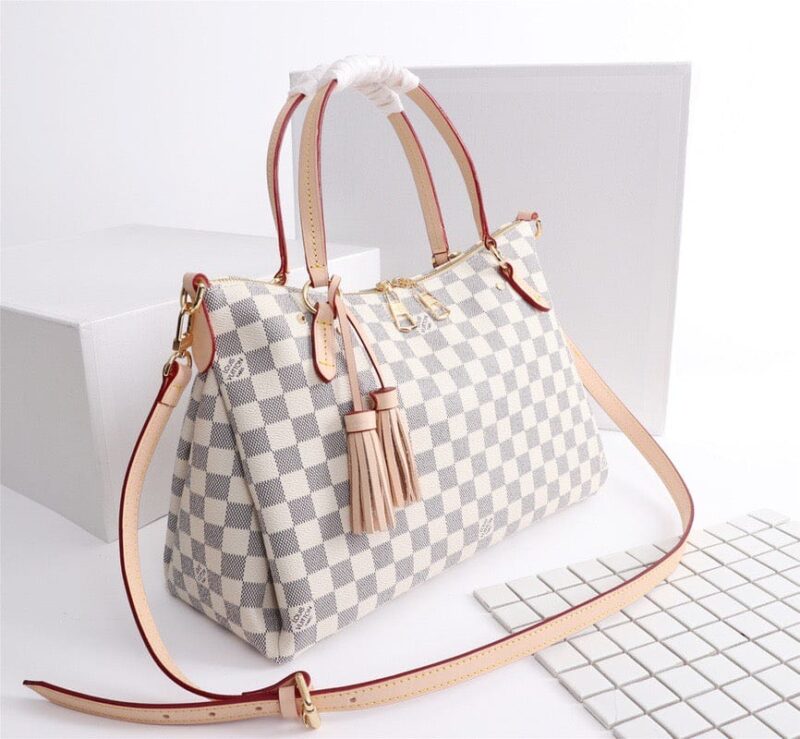 Alternative view of Louis Vuitton Lymington Damier Azur Canvas Beige 35Cm N40022