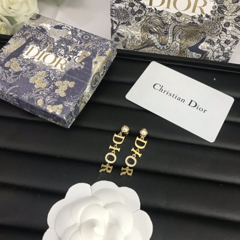 Alternative view of DIOR GOLD EARRINGS