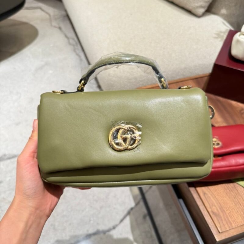 Alternative view of Gucci GG Milano Mini Top Handle Bag Olive Green 21Cm 806017 AAD5X 3037