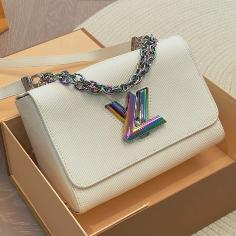 Alternative view of Louis Vuitton Twist Crossbody Bags White Rainbow 23Cm