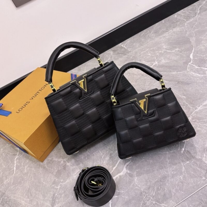 Alternative view of Louis Vuitton Capucines Mini Bag In Damier Black 20Cm