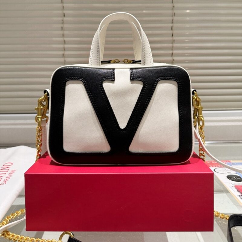 Alternative view of Valentino Garavani Viva Superstar Nappa Handbag Butter And Black 6W0B0R73Ptj R4V