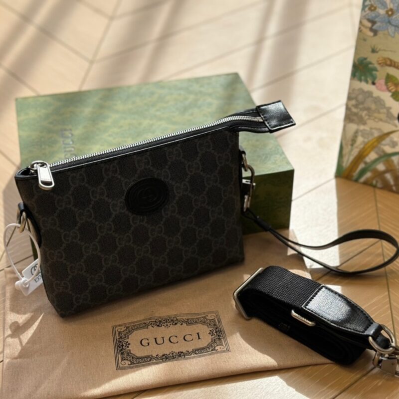 Alternative view of Gucci Messenger Bag With Interlocking G Black 18Cm