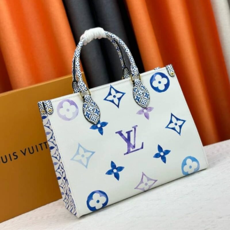 Alternative view of Louis Vuitton By The Pool On The Go PM Tote Bag Blue 34Cm