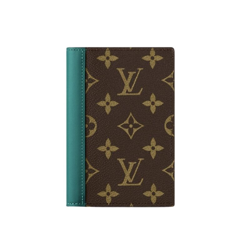 Louis Vuitton Passport Cover Monogram Macassar Borneo Green 14Cm M12823