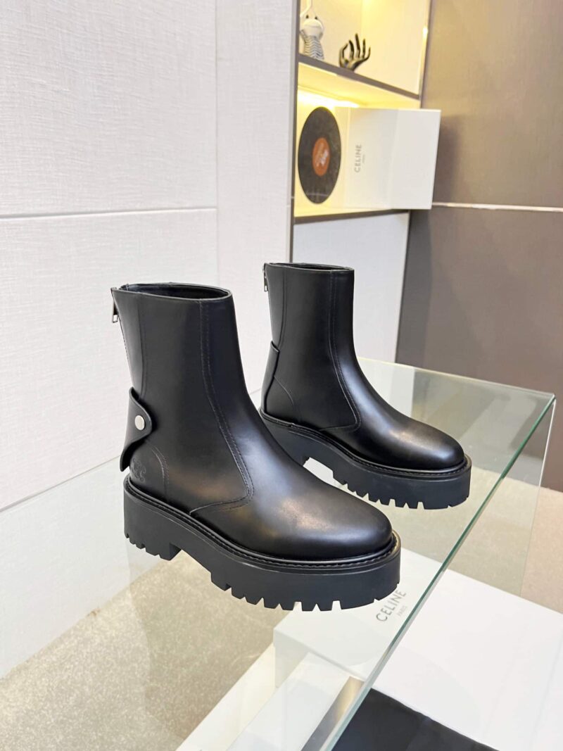 Alternative view of Celine Bulky Boots With Back Zip And Triomphe In Calfskin 352033554C38No