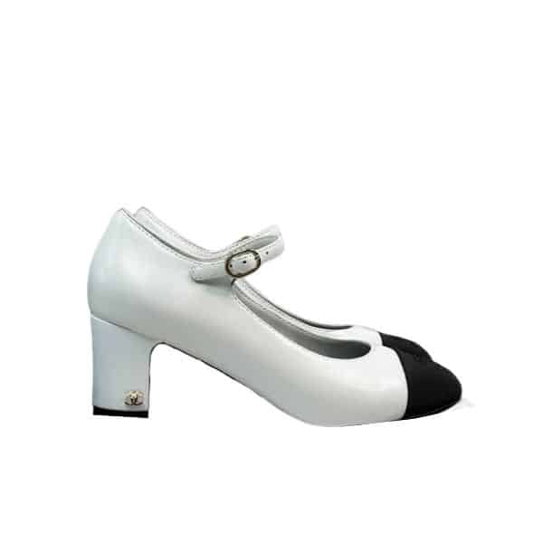 Chanel Mary Janes White G45118