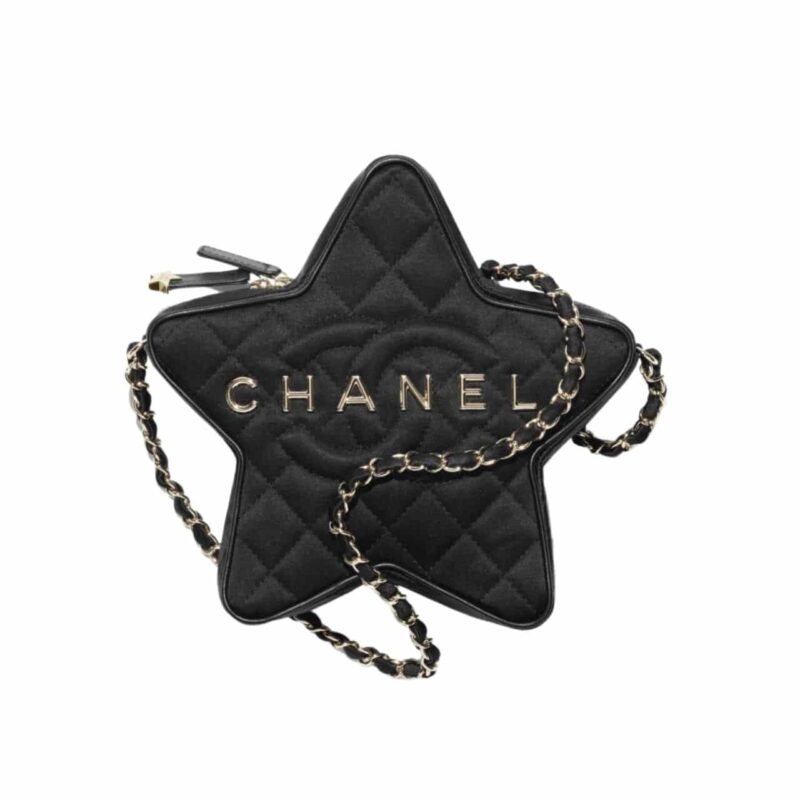 Chanel Star Handbag Black 22Cm As4579 B15143 94305