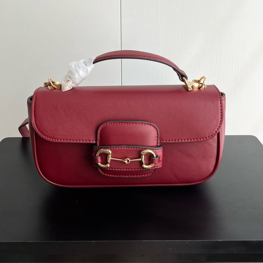 Gucci Horsebit 1955 Small Top Handle Bag Rosso Ancora Red 22Cm 815206 Aaec2 6207 - Image 2