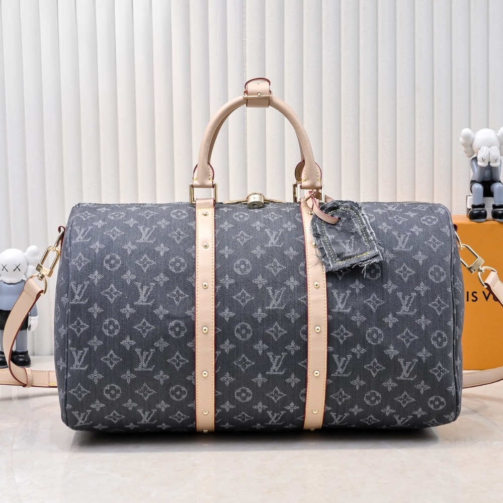 Louis Vuitton Keepall Bandoulière 45 Denim Cloudy Gray 45Cm M13748 - Image 2