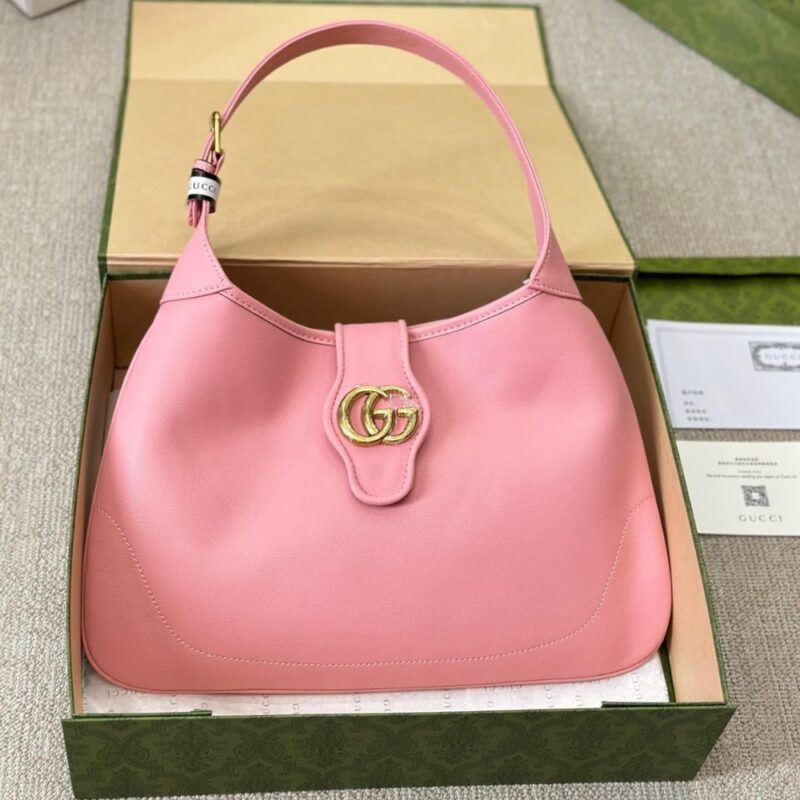 Alternative view of GIFT SET: GUCCI APHRODITE SHOULDER BAG PINK And BLONDIE ENAMEL HOOP EARRINGS