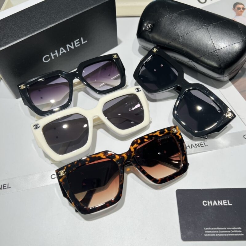 Alternative view of Chanel Vintage White Sunglasses