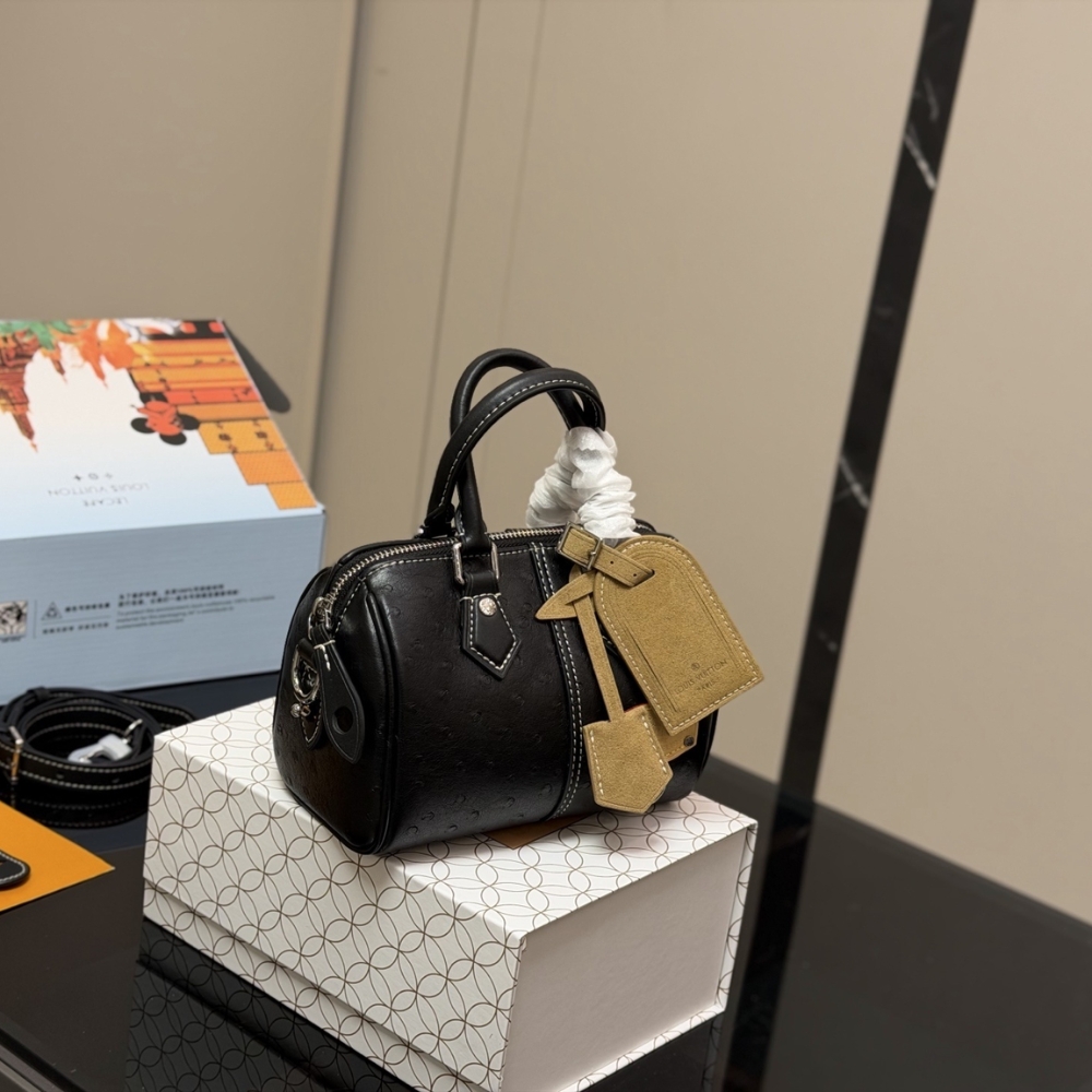 Louis Vuitton Speedy 18 Bandoulière Black 18Cm - Image 2