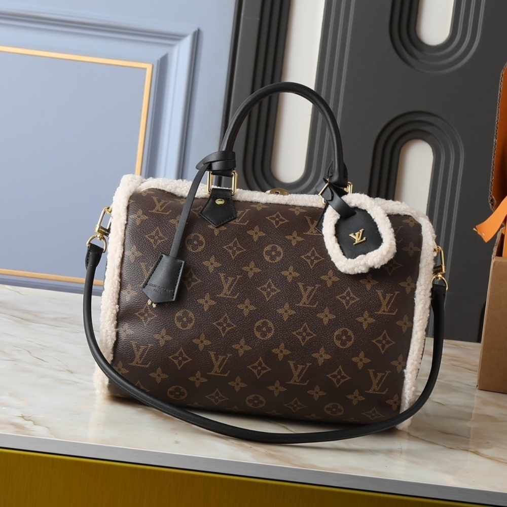 Louis Vuitton Speedy Soft 30 Teddy Monogram Brown 30Cm M26326 - Image 2