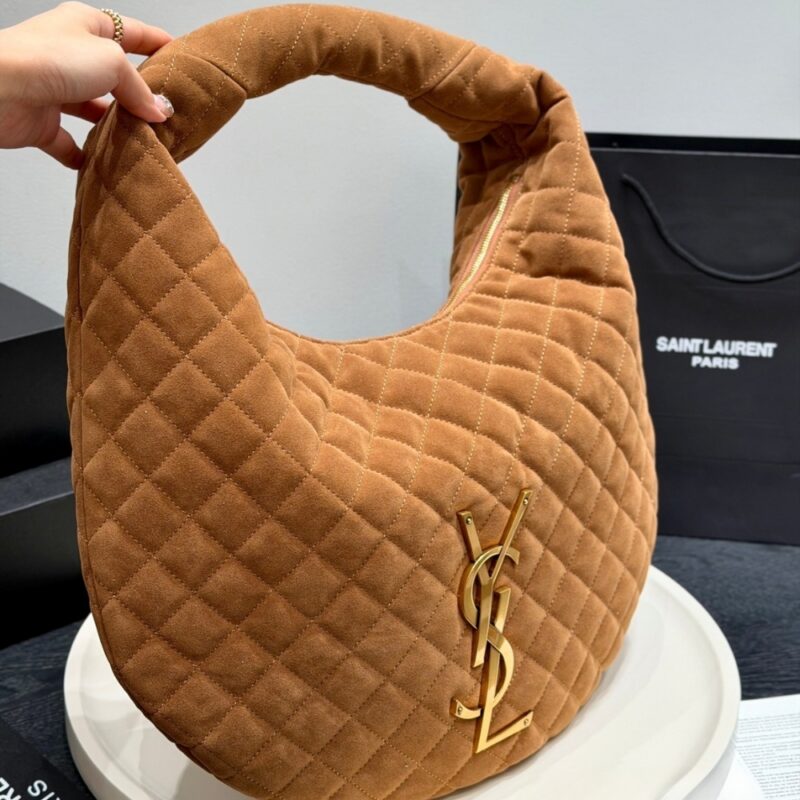 Alternative view of Saint Laurent Icare Hobo In Quilted Caramel Cognac 42Cm 858160AAF9P2916
