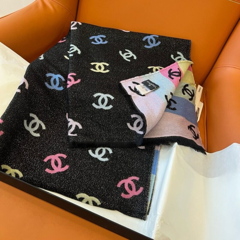 Alternative view of Chanel Knit Scarves Multicolor 180Cm Aa9647 B14962 Nt241