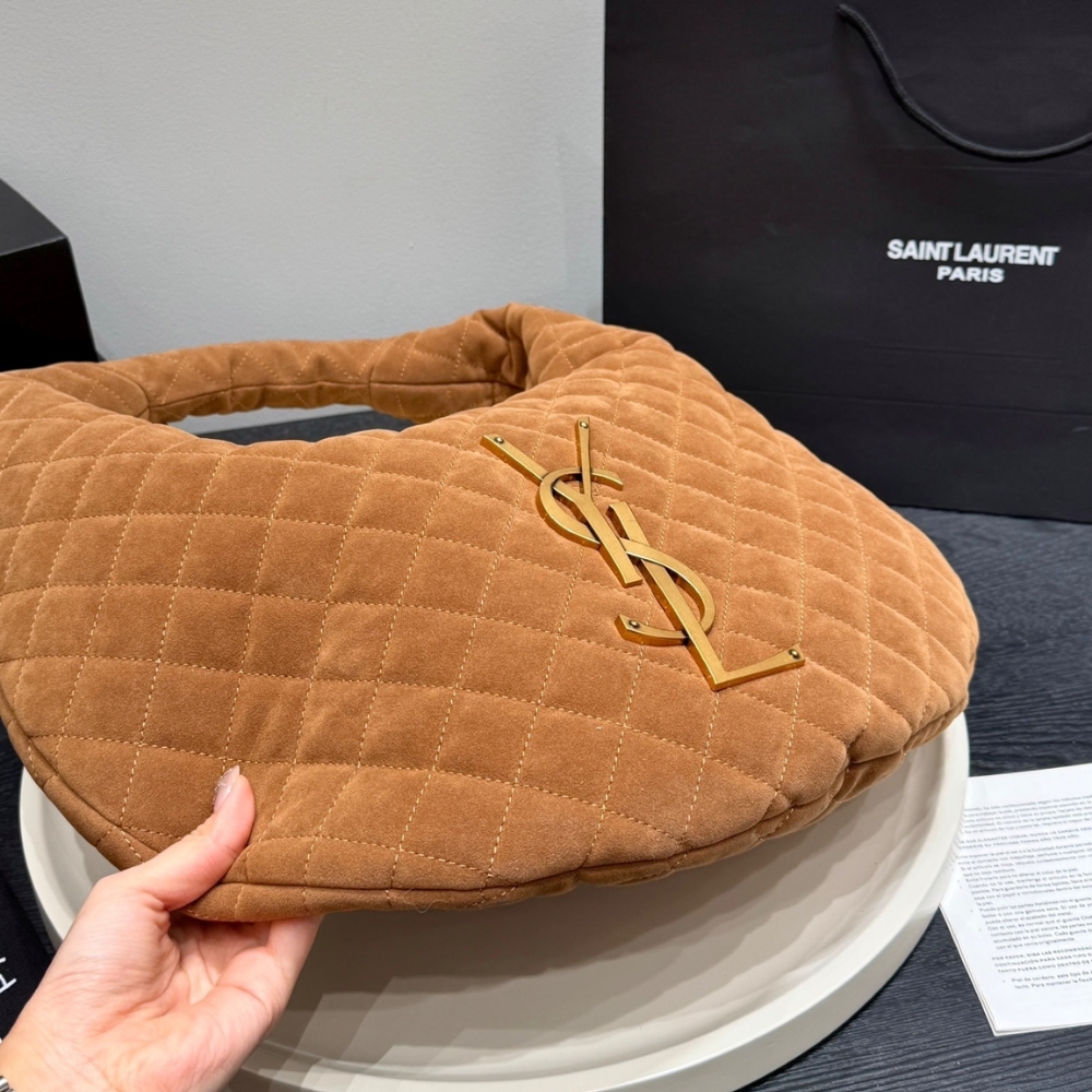 Saint Laurent Icare Hobo In Quilted Caramel Cognac 42Cm 858160AAF9P2916 - Image 6