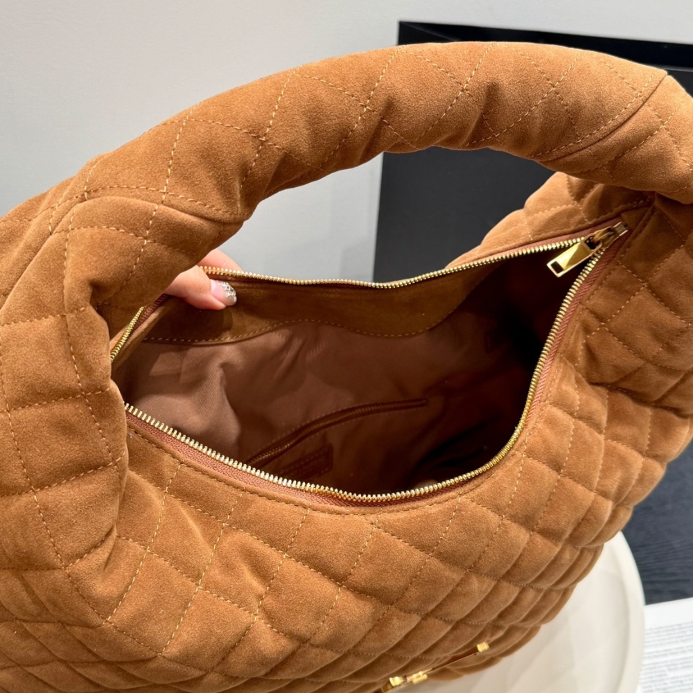 Saint Laurent Icare Hobo In Quilted Caramel Cognac 42Cm 858160AAF9P2916 - Image 8