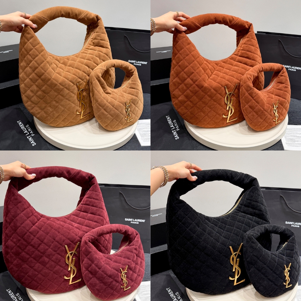 Saint Laurent Icare Hobo In Quilted Caramel Cognac 42Cm 858160AAF9P2916 - Image 10