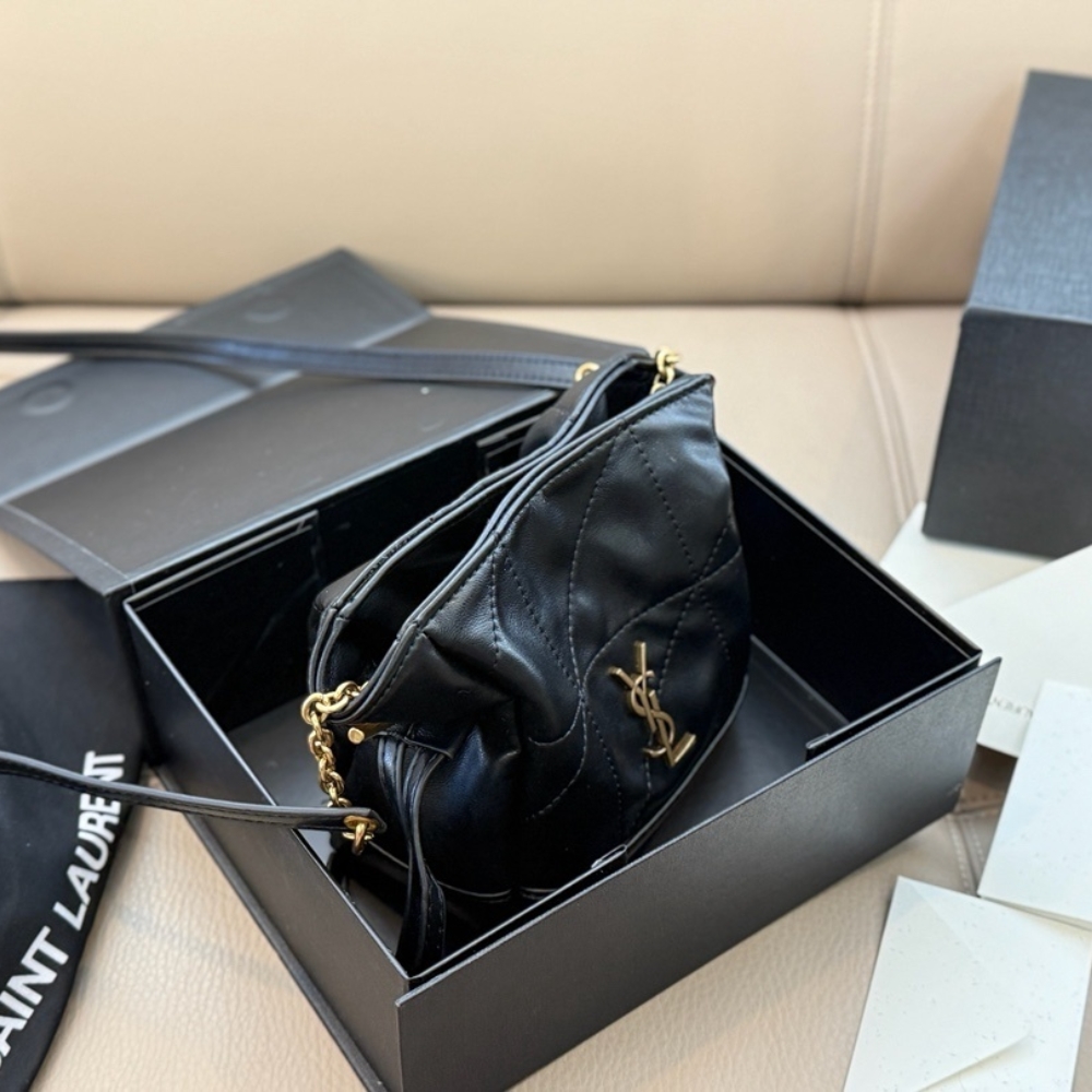 Saint Laurent Jamie Mini Shoulder Pouch Black 14Cm 859174AAB321000 - Image 4