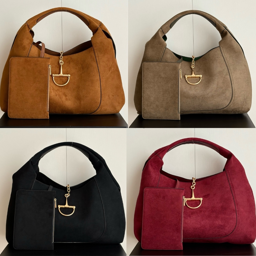 Gucci Softbit Maxi Shoulder Bag Brown Suede 46Cm 837466 AAFLB 2118 - Image 10