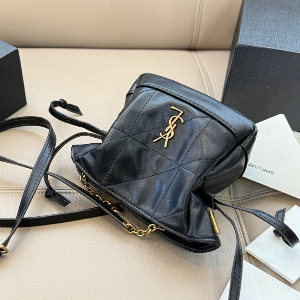 Saint Laurent Jamie Mini Shoulder Pouch Black 14Cm 859174AAB321000 - Image 8