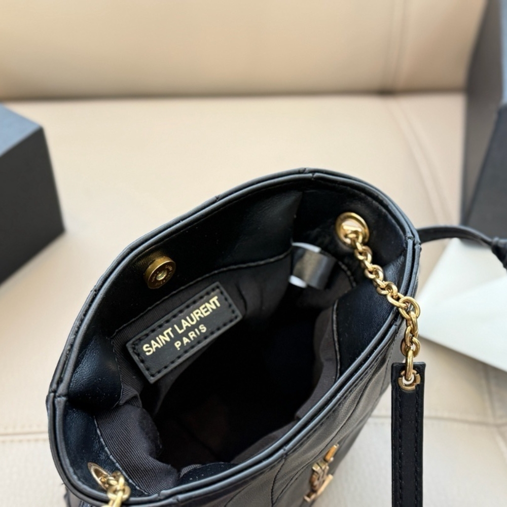 Saint Laurent Jamie Mini Shoulder Pouch Black 14Cm 859174AAB321000 - Image 9