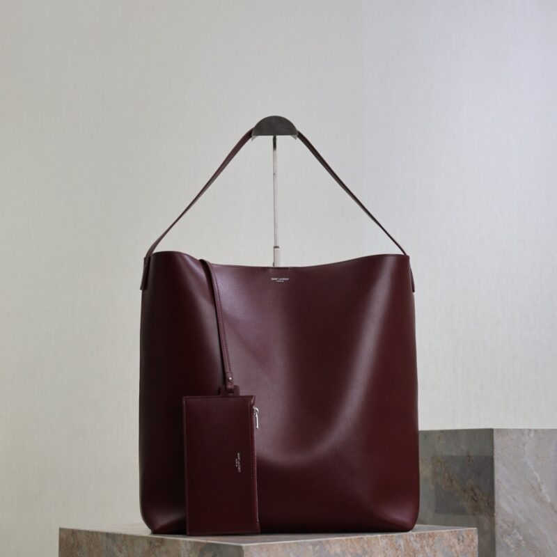 Alternative view of [Super Vip 1:1] Saint Laurent Bold Hobo Bag In Smooth Leather Burgundy 42Cm 845383Aafhj6195