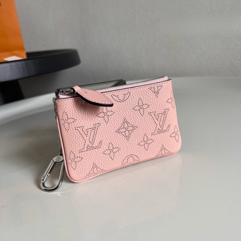 Alternative view of Louis Vuitton Lv Monogram Mahina Leather Key Holder Light Pink 13Cm M69508