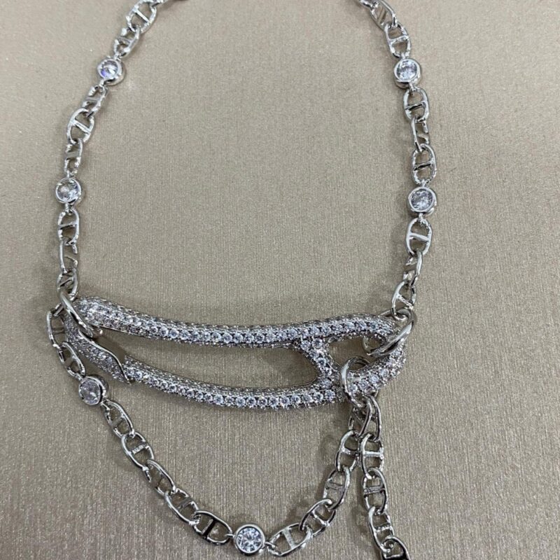Alternative view of Hermes Chaine Dancre Punk Bracelet Silver