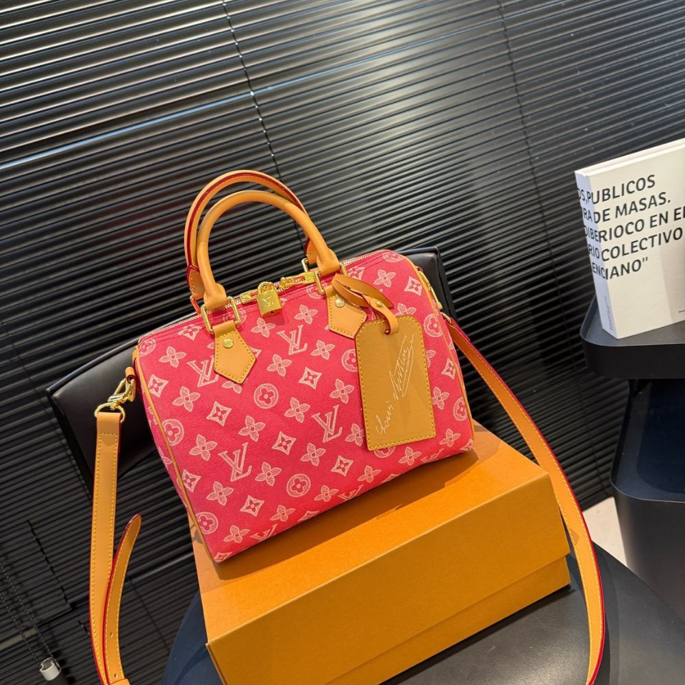 Louis Vuitton Speedy Bandouliére 25 Monogram Origine Rose Ribbon Pink 25Cm M27528 - Image 2