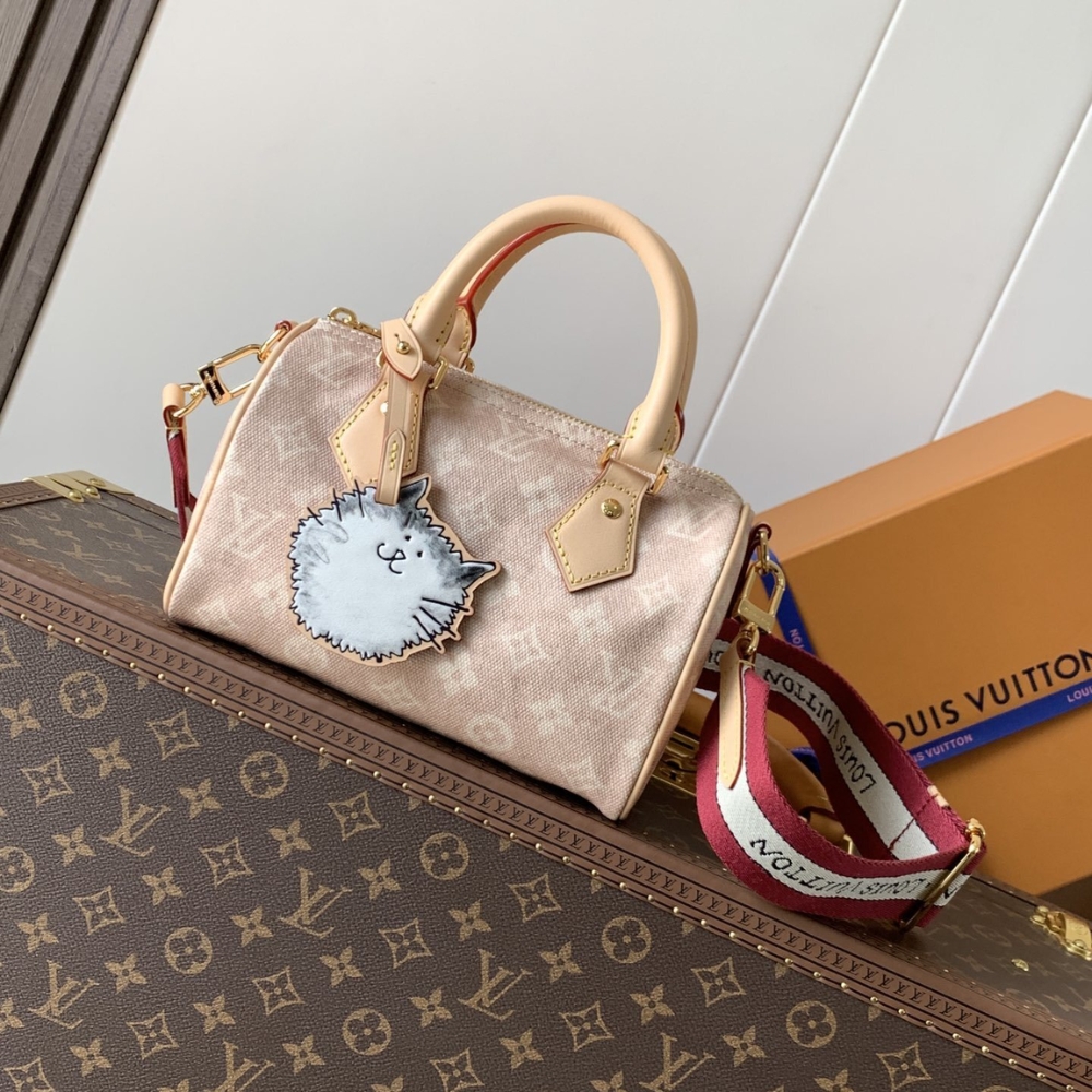 Louis Vuitton Speedy Bandoulière 20 Meowgram Pale Pink 20Cm M15151 - Image 2