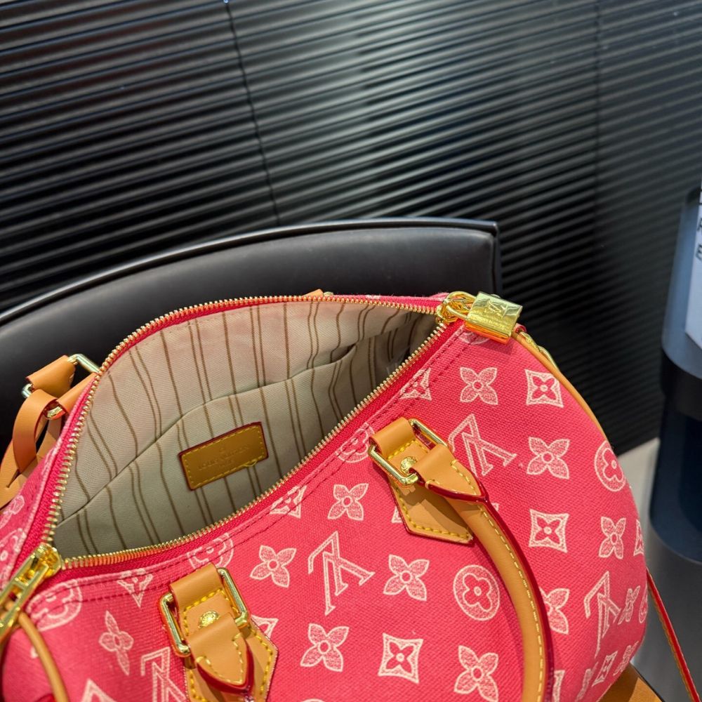 Louis Vuitton Speedy Bandouliére 25 Monogram Origine Rose Ribbon Pink 25Cm M27528 - Image 8