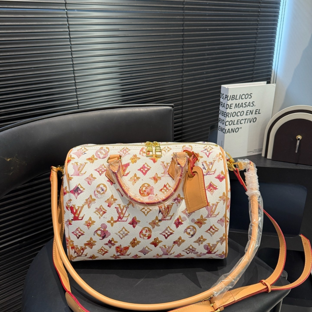 Louis Vuitton Aquarelle Watercolor Speedy 35 White 30Cm - Image 5