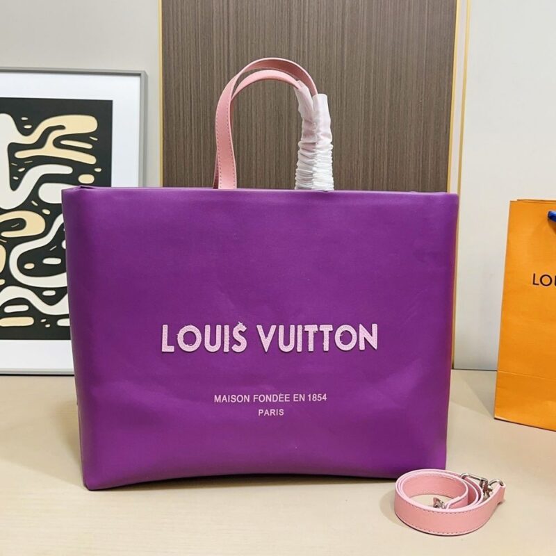 Alternative view of Louis Vuitton MM Shopper Tote Bag Violet 41Cm
