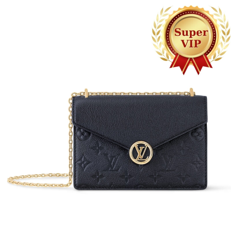 [Super Vip 1:1] Louis Vuitton Wallet On Chain Rosy Black 19Cm M13569