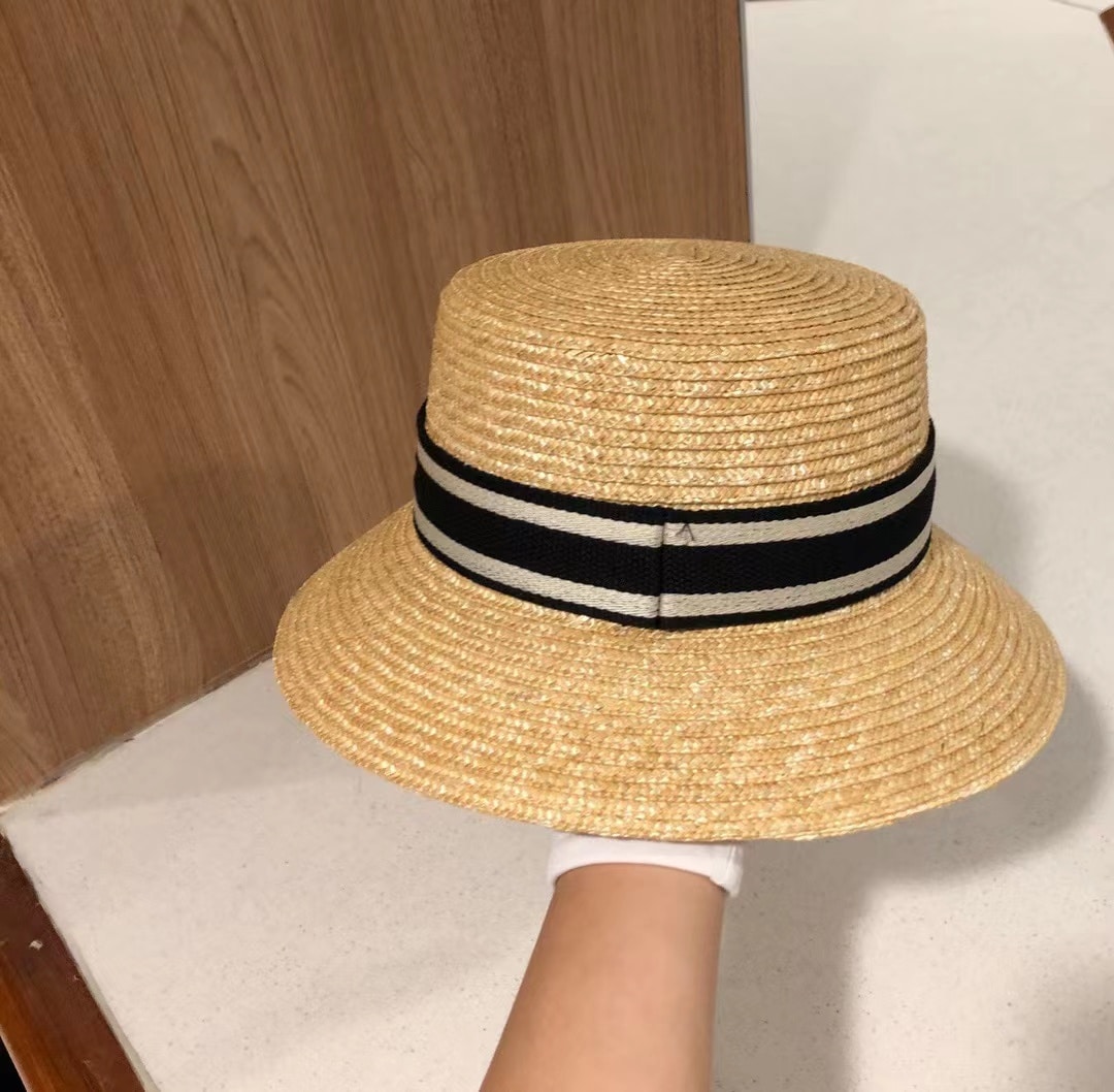 GIFT SET: DIOR MEDIUM LADY WICKER NAVY BLUE & BOBBY BRIM BLACK HAT - Image 8