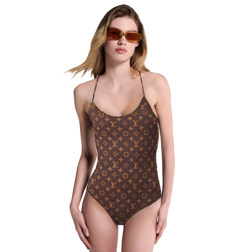 Louis Vuitton One Piece Swimsuit Monogram Brown 1AC6AG - Image 2