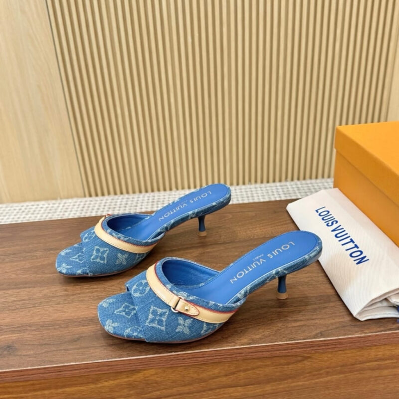 Alternative view of Louis Vuitton 6AM Mule Denim Blue 1ADIEX